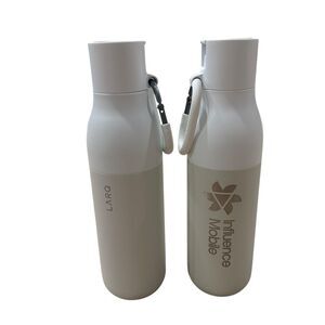 LARQ Bottle Flip Top Water Bottle with Custom "Influence Mobile" Logo Set of 2
